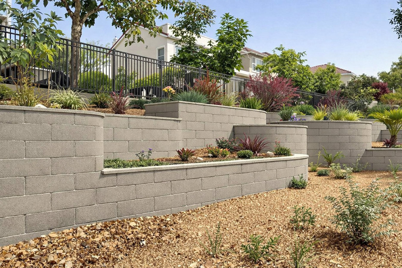 Concrete retaining walls in Biloxi, MS